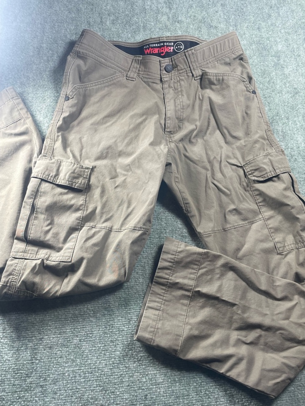 Wrangler Men's Tan Cargo Pants - All Terrain
